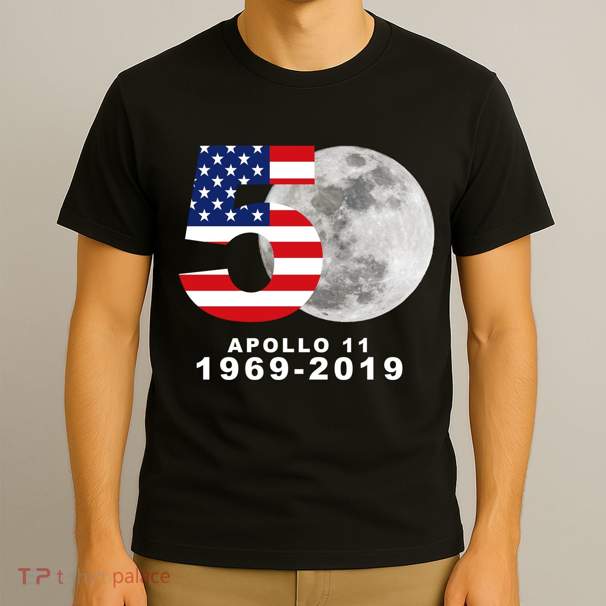 Apollo 11 50th Anniversary American Moon Landing T-Shirt