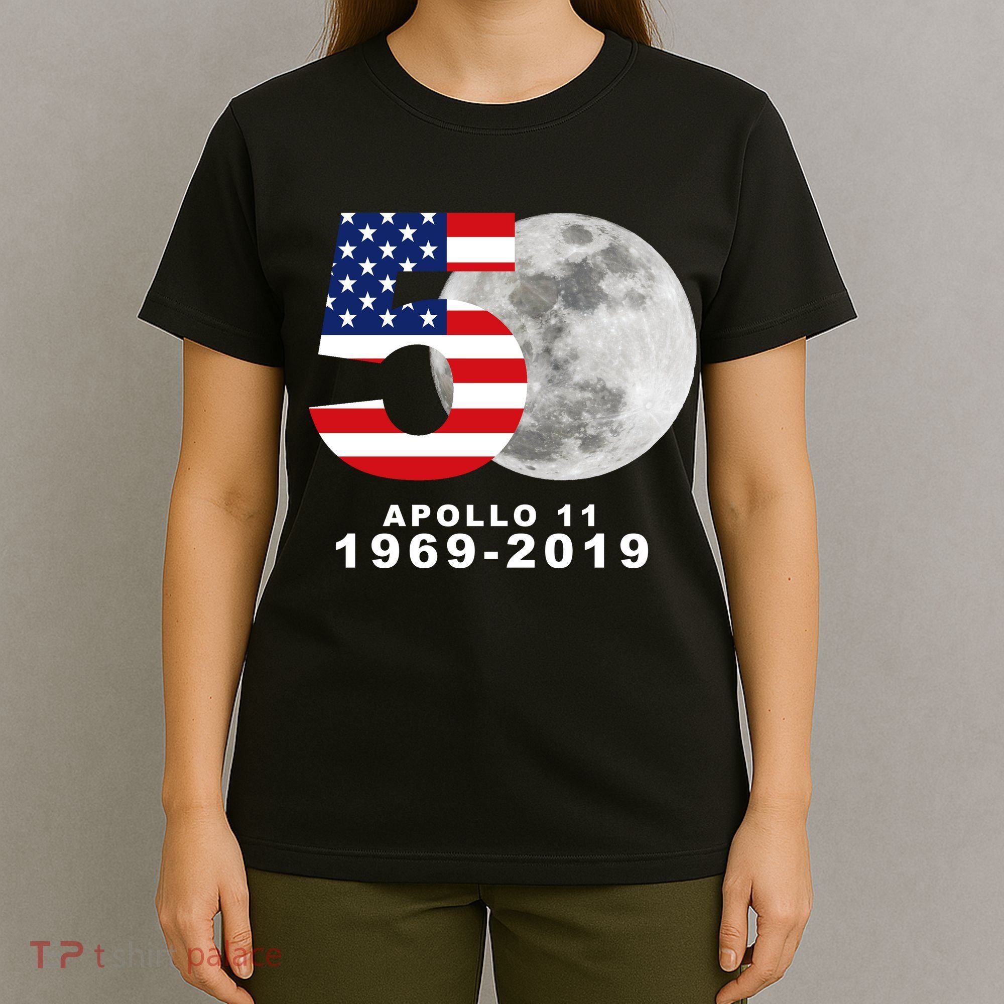 Apollo 11 50th Anniversary American Moon Landing T-Shirt
