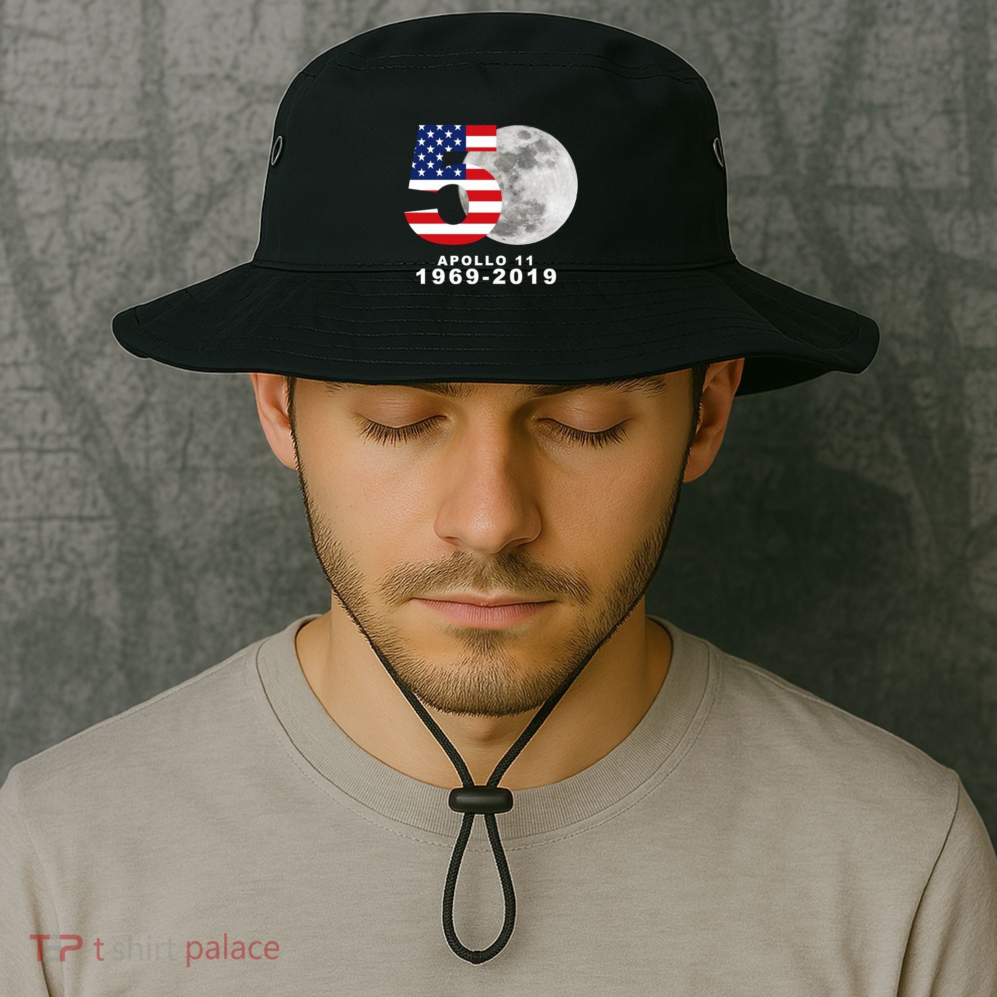 Apollo 11 50th Anniversary American Moon Landing Bucket Hat