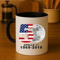 Apollo 11 50th Anniversary American Moon Landing Coffee Mug thumb 4
