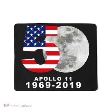 Apollo 11 50th Anniversary American Moon Landing Mousepad