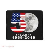 Apollo 11 50th Anniversary American Moon Landing Mousepad thumb 0