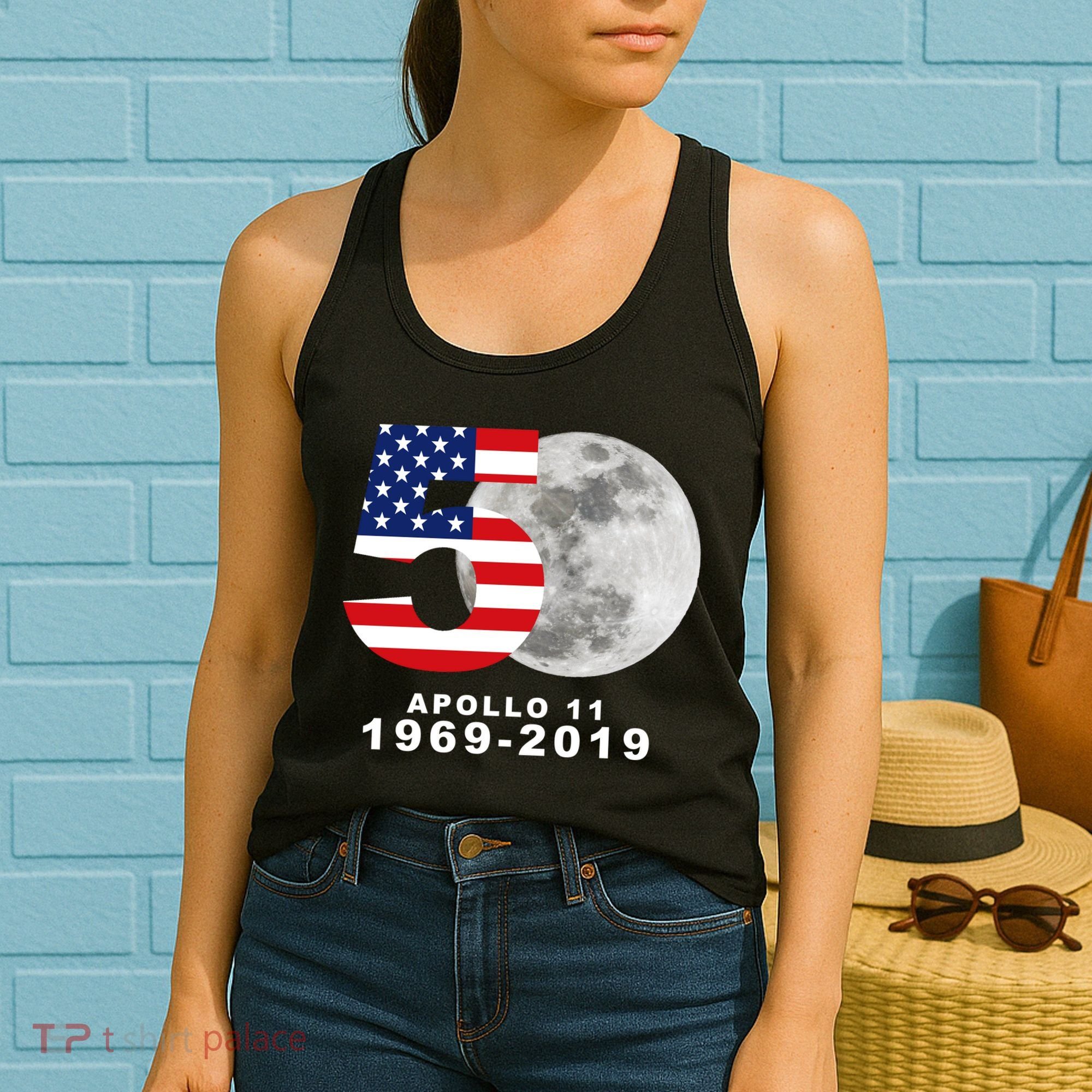Apollo 11 50th Anniversary American Moon Landing Women's Tank Top