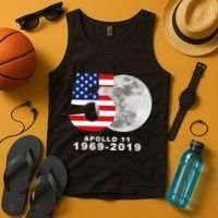 Apollo 11 50th Anniversary American Moon Landing Tank Top thumb 4