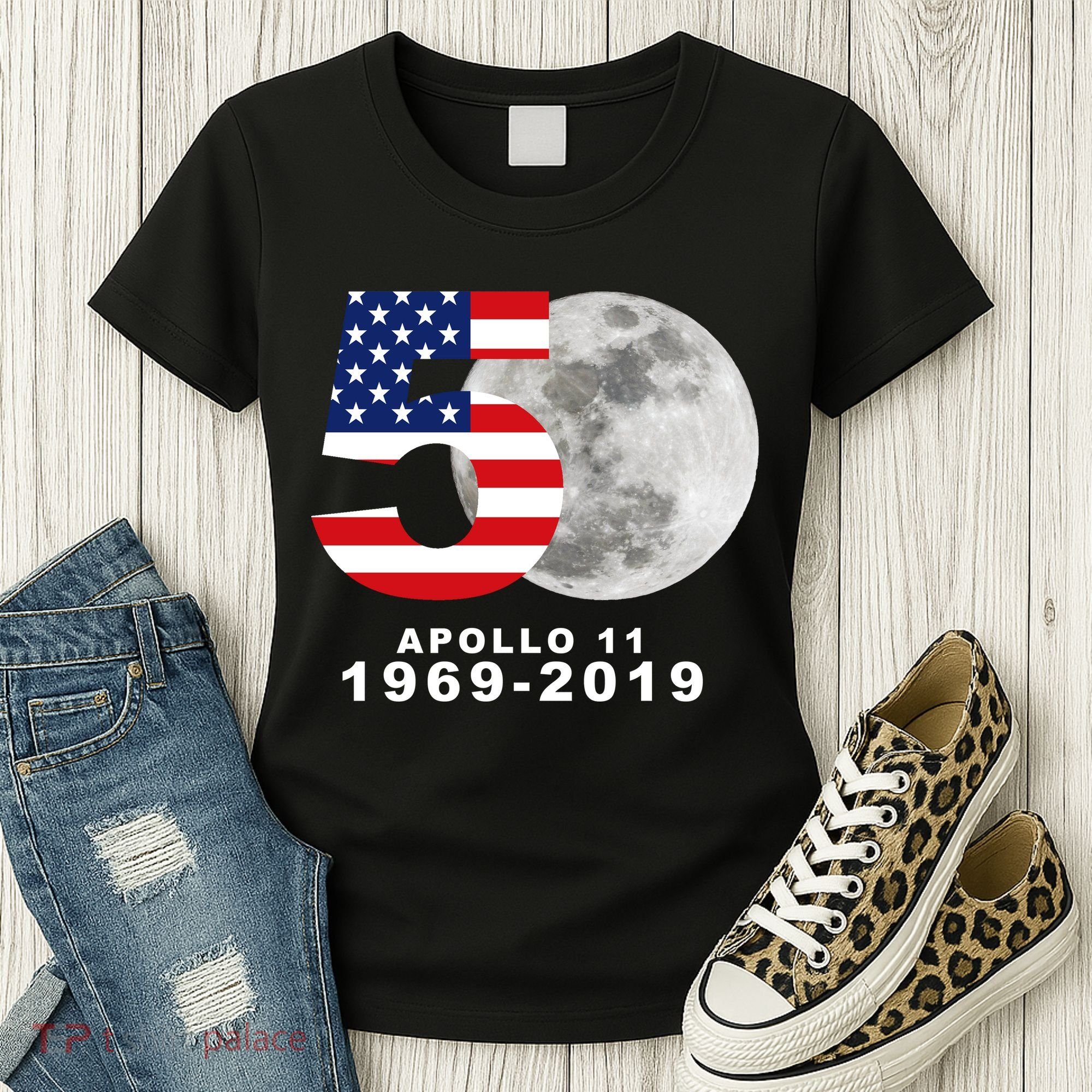 Apollo 11 50th Anniversary American Moon Landing Women's T-Shirt