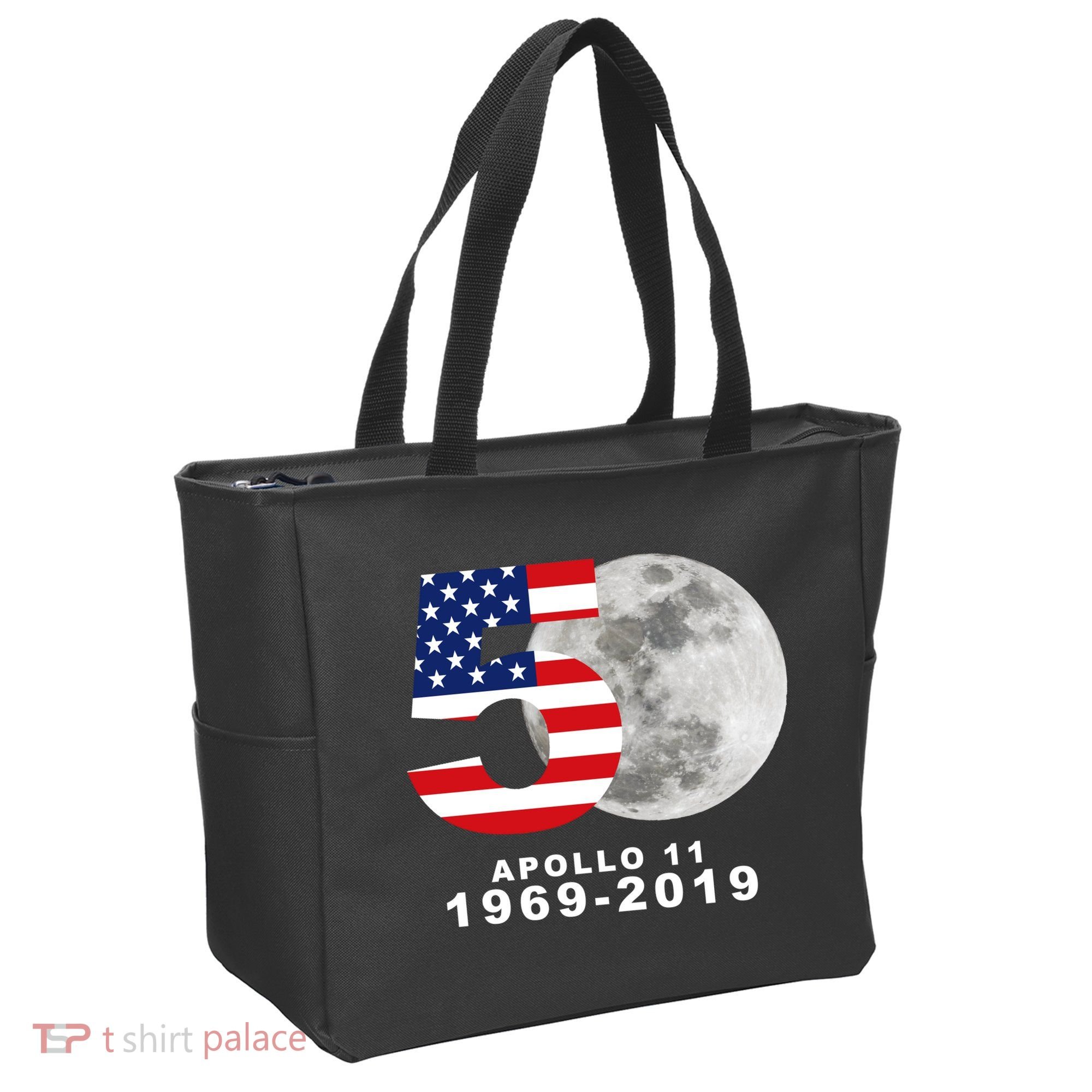 Apollo 11 50th Anniversary American Moon Landing Tote Bag