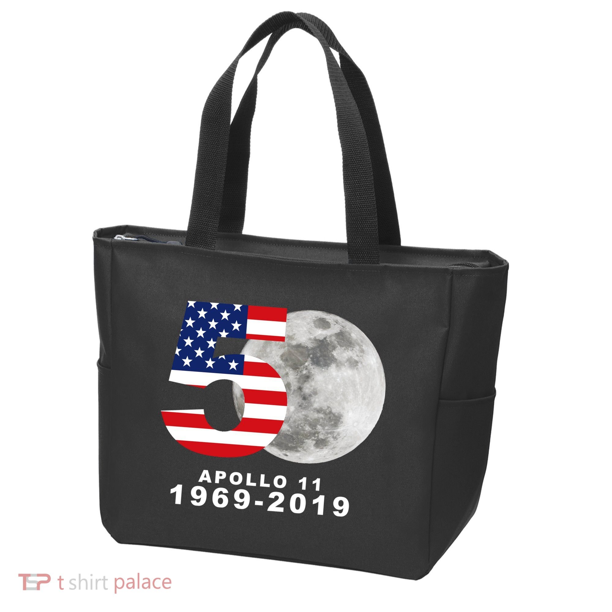 Apollo 11 50th Anniversary American Moon Landing Tote Bag