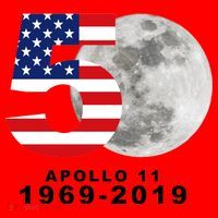 Apollo 11 50th Anniversary American Moon Landing Santa Hat thumb 1