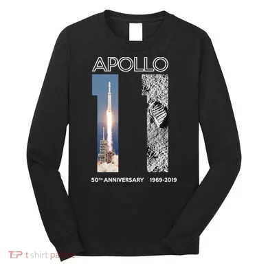 Apollo 11 50th Anniversary Design Long Sleeve Shirt