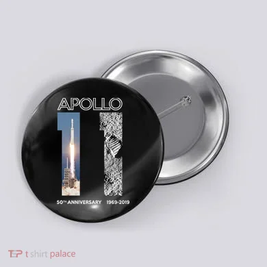 Apollo 11 50th Anniversary Design Button