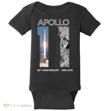 Apollo 11 50th Anniversary Design Baby Bodysuit