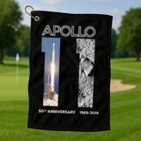 Apollo 11 50th Anniversary Design Golf Towel thumb 1