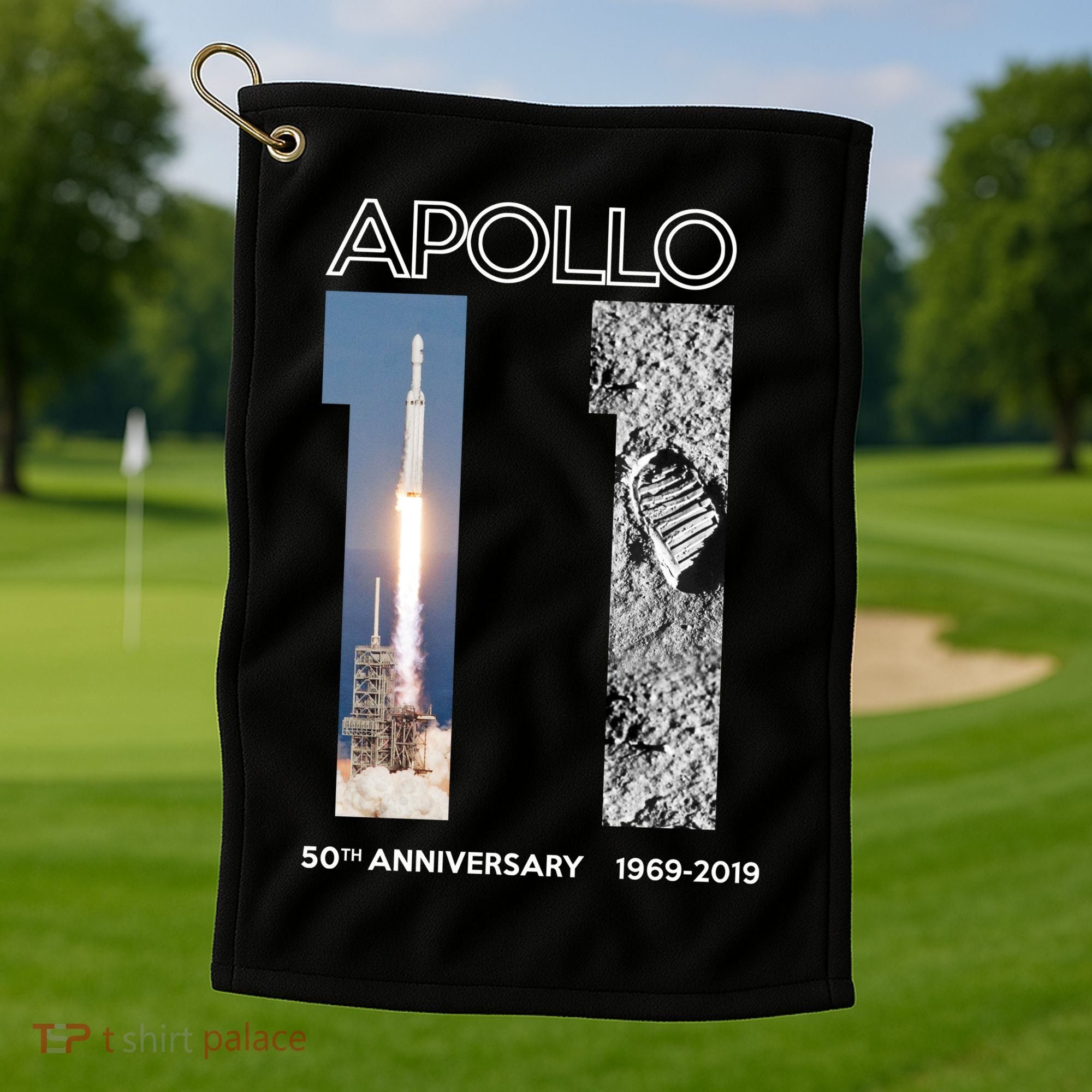 Apollo 11 50th Anniversary Design Golf Towel