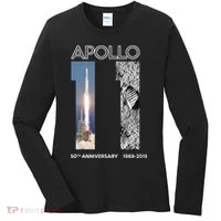 Apollo 11 50th Anniversary Design Women's Long Sleeve Shirt thumb 0