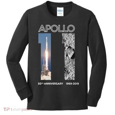 Apollo 11 50th Anniversary Design Kids Long Sleeve Shirt