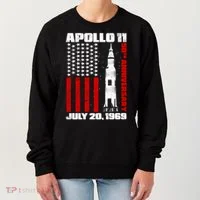 Apollo 11 50th Anniversary Flag Women's Sweatshirt thumb 0