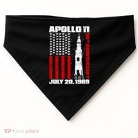 Apollo 11 50th Anniversary Flag USA-Made Doggie Bandana thumb 0