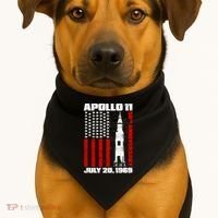 Apollo 11 50th Anniversary Flag USA-Made Doggie Bandana thumb 1