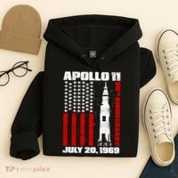 Apollo 11 50th Anniversary Flag Hoodie thumb 4