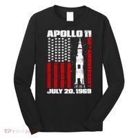 Apollo 11 50th Anniversary Flag Long Sleeve Shirt thumb 0
