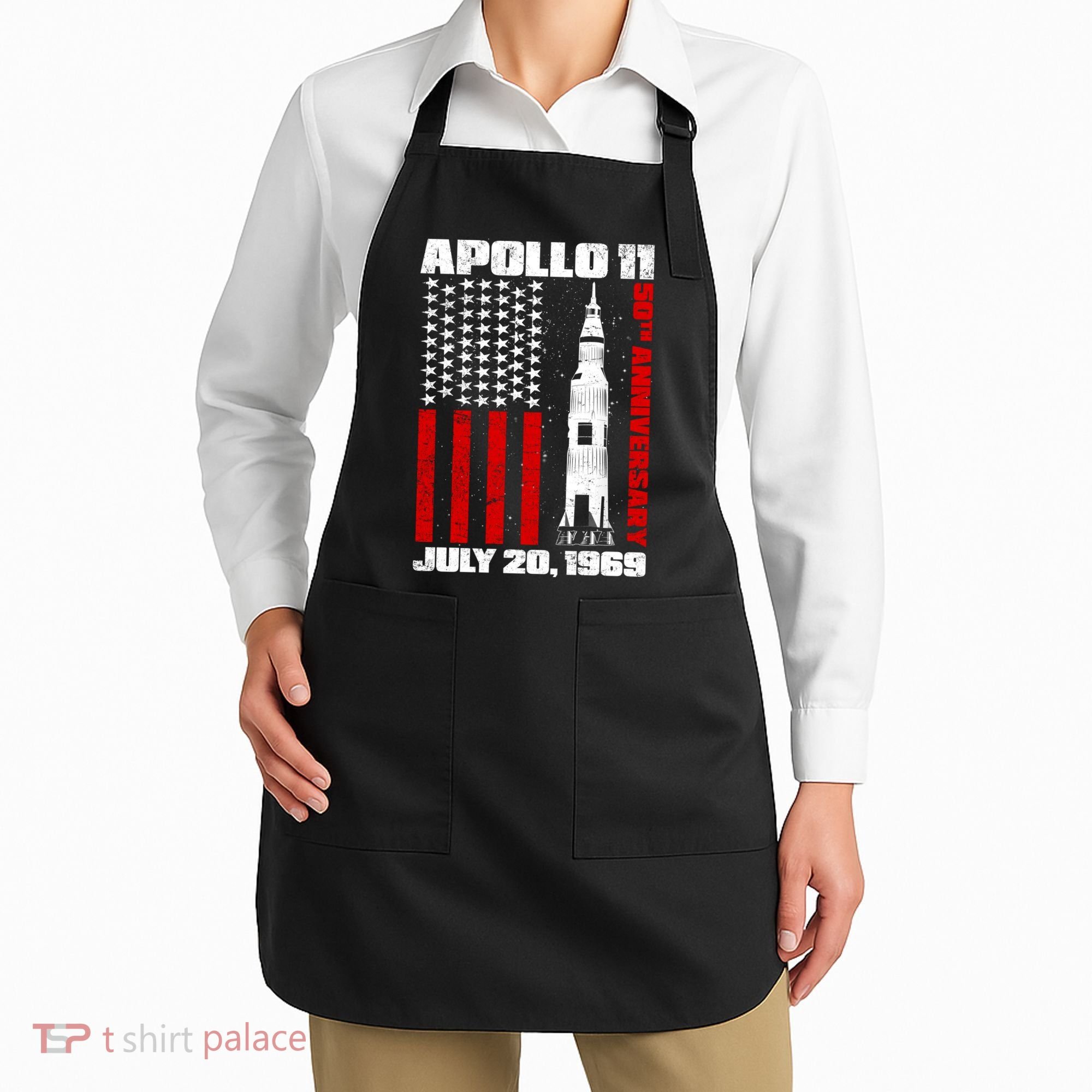 Apollo 11 50th Anniversary Flag Apron