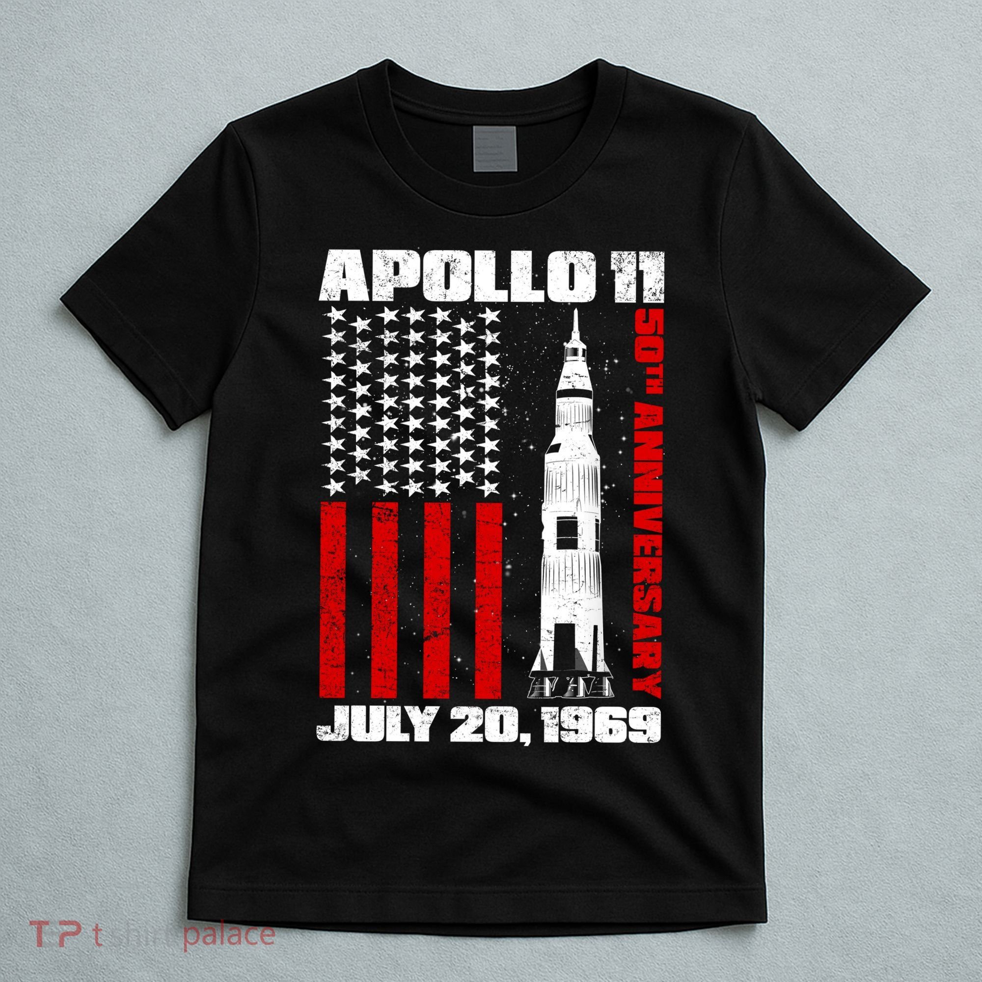 Apollo 11 50th Anniversary Flag T-Shirt