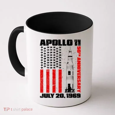 Apollo 11 50th Anniversary Flag Coffee Mug