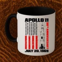Apollo 11 50th Anniversary Flag Coffee Mug thumb 2