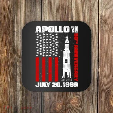 Apollo 11 50th Anniversary Flag Coaster