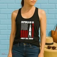 Apollo 11 50th Anniversary Flag Women's Tank Top thumb 2