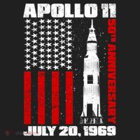 Apollo 11 50th Anniversary Flag Hat thumb 2