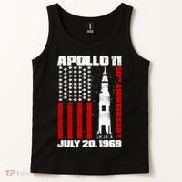 Apollo 11 50th Anniversary Flag Tank Top thumb 2