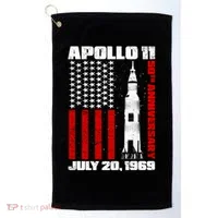 Apollo 11 50th Anniversary Flag Golf Towel thumb 0