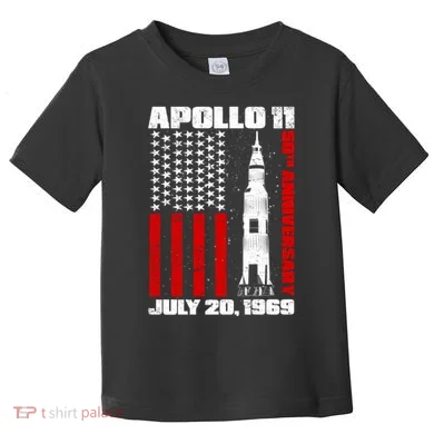 Apollo 11 50th Anniversary Flag Toddler T-Shirt