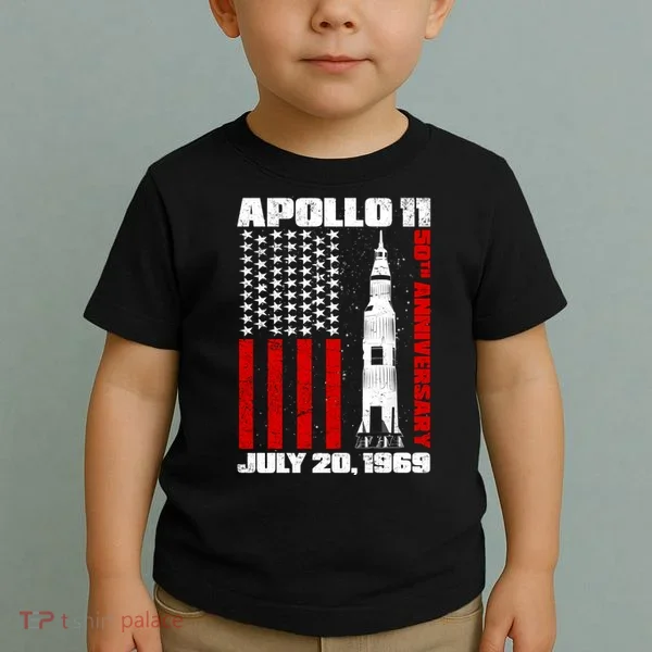 Apollo 11 50th Anniversary Flag Toddler T-Shirt