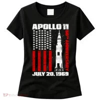Apollo 11 50th Anniversary Flag Women's T-Shirt thumb 0