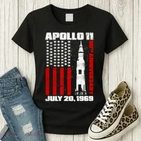 Apollo 11 50th Anniversary Flag Women's T-Shirt thumb 3