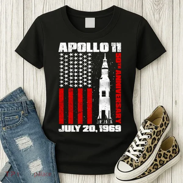 Apollo 11 50th Anniversary Flag Women's T-Shirt
