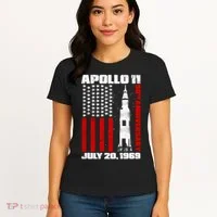 Apollo 11 50th Anniversary Flag Women's T-Shirt thumb 4