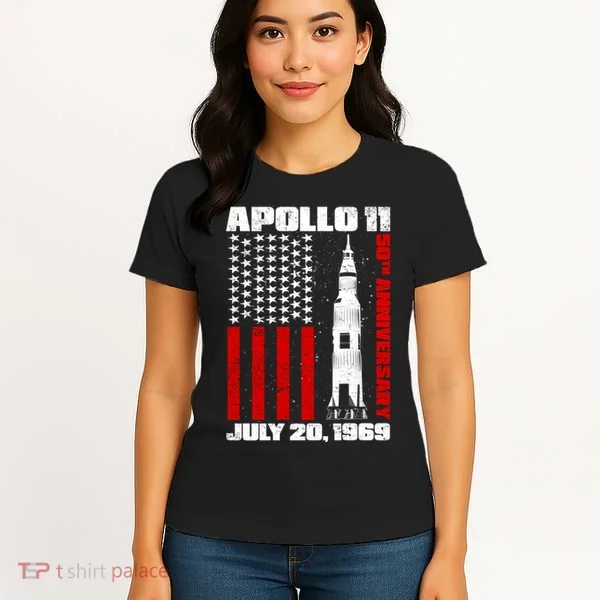 Apollo 11 50th Anniversary Flag Women's T-Shirt
