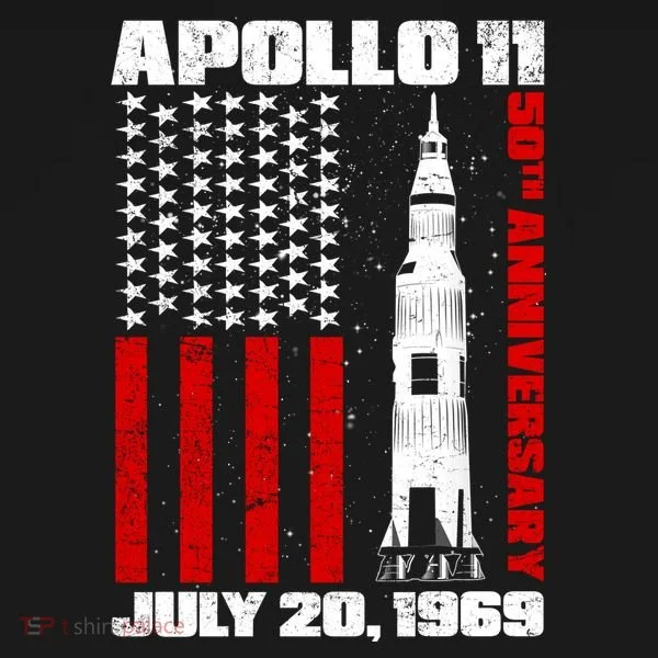 Apollo 11 50th Anniversary Flag Women's T-Shirt