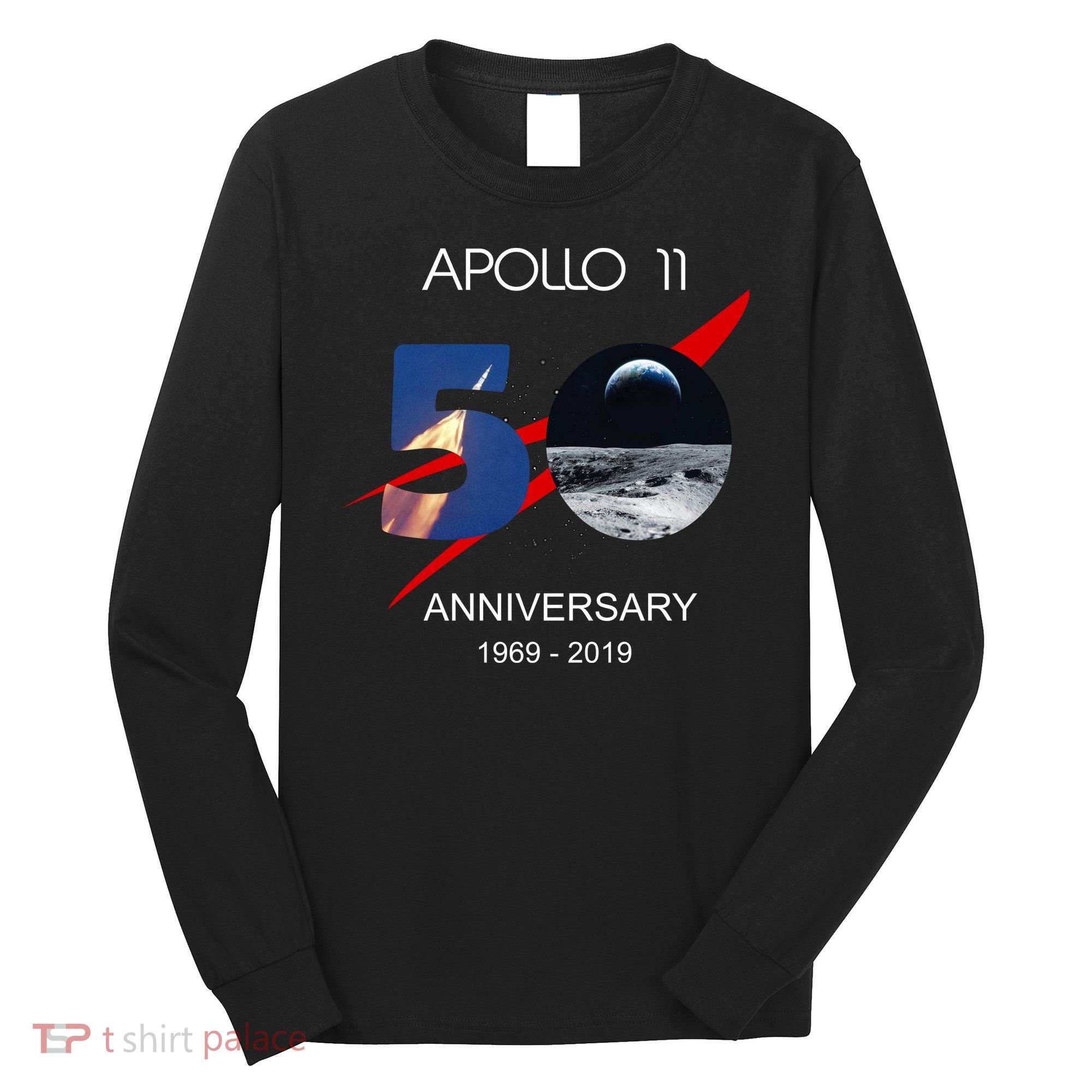 Apollo 11 50th Anniversary Moon Landing July 20 1969 Long Sleeve Shirt