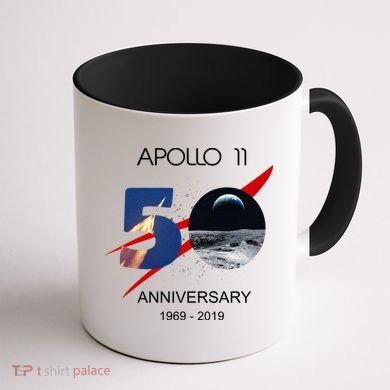 Apollo 11 50th Anniversary Moon Landing July 20 1969 Coffee Mug back