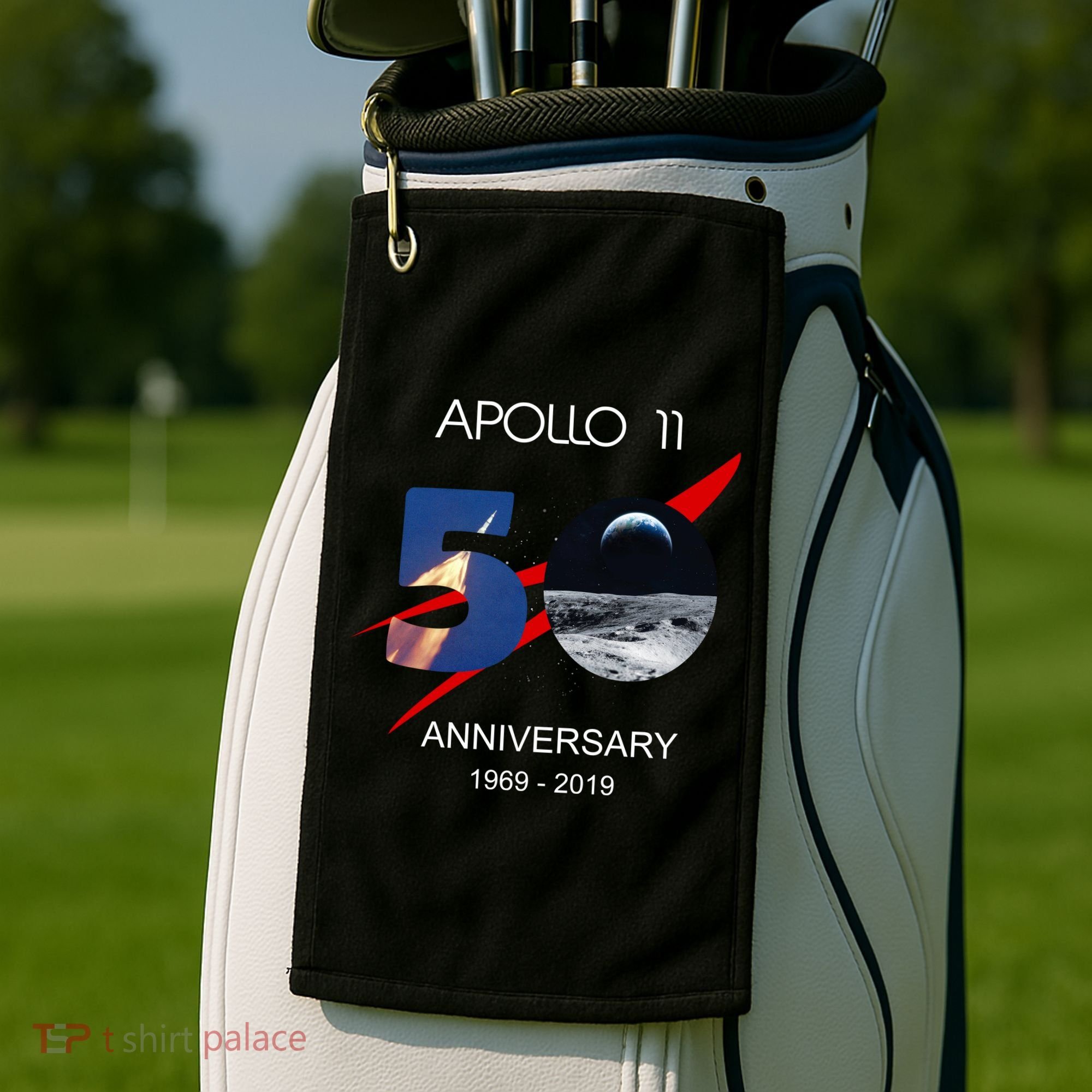 Apollo 11 50th Anniversary Moon Landing July 20 1969 Golf Towel