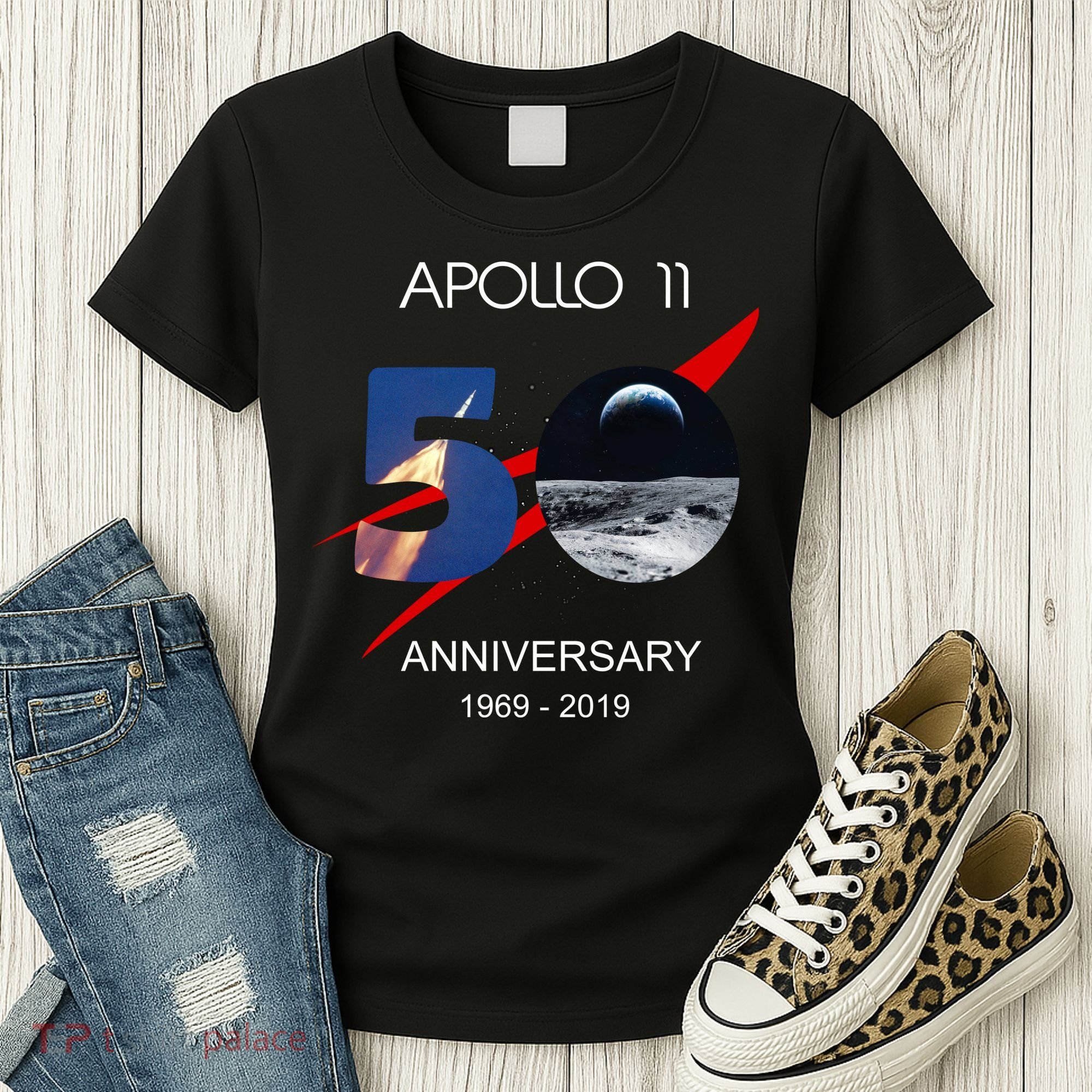 Apollo 11 50th Anniversary Moon Landing July 20 1969 Women's T-Shirt