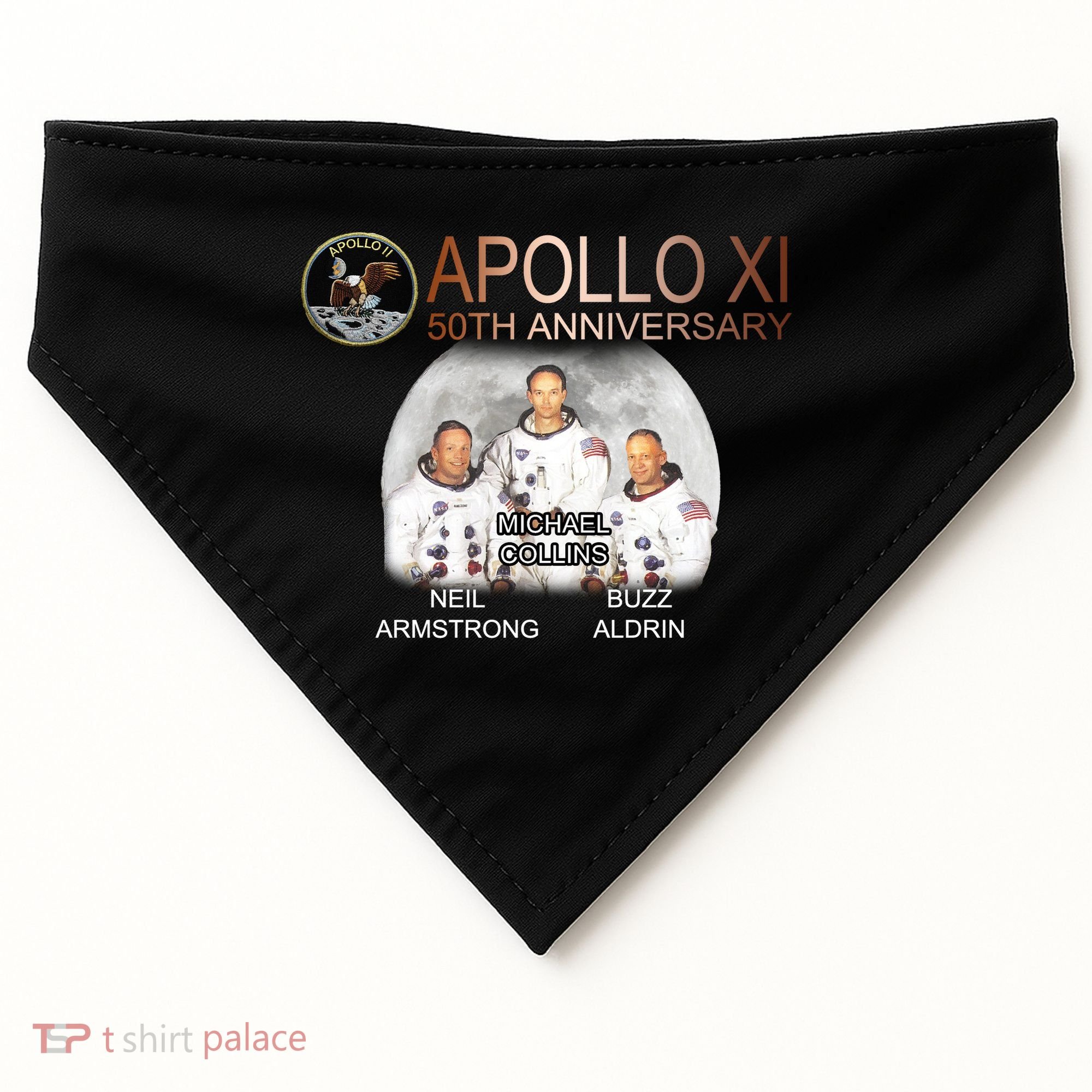 APOLLO 11 Astronauts 50th Anniversary  USA-Made Doggie Bandana
