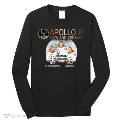 APOLLO 11 Astronauts 50th Anniversary Long Sleeve Shirt