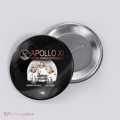 APOLLO 11 Astronauts 50th Anniversary  Button