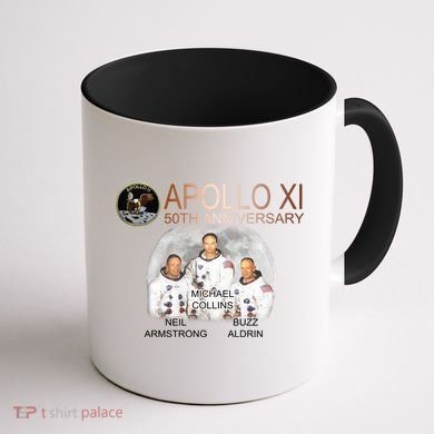 APOLLO 11 Astronauts 50th Anniversary  Coffee Mug back