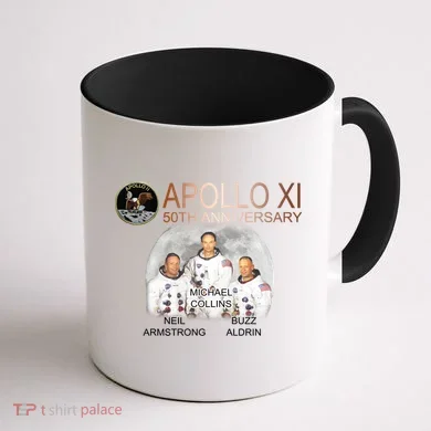 APOLLO 11 Astronauts 50th Anniversary  Coffee Mug back